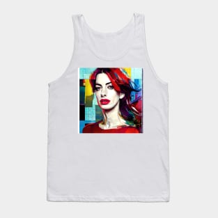 Portrait of Anne with red hair Tank Top